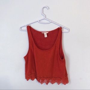 Burnt Orange Cropped Tank